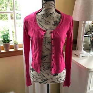 Aeropostale Pink Cardigan